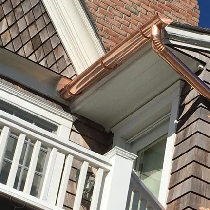 copper gutter installation Valley Stream ny